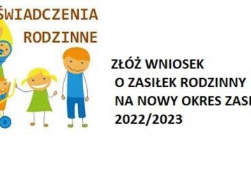 Wnioski na okres zasiłkowy 2022/2023